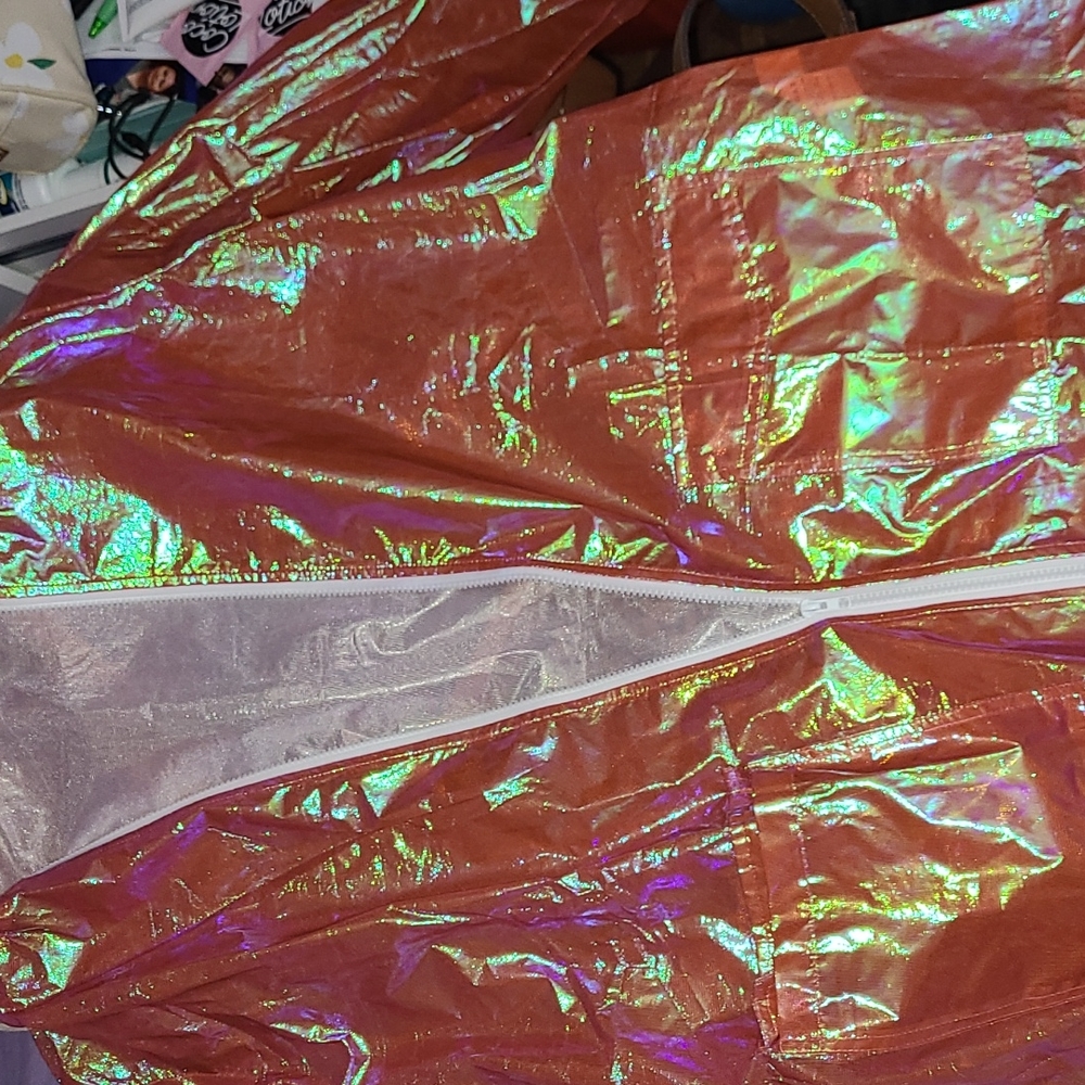 PLT Cobie Gold Holographic Rain Mac